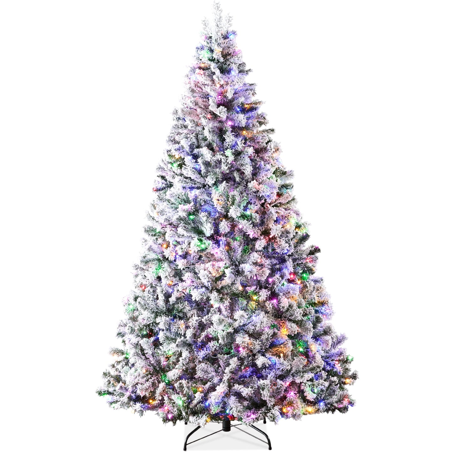🎀Sale 50%⭐️Pre-Lit Flocked Holiday Tree⭐️