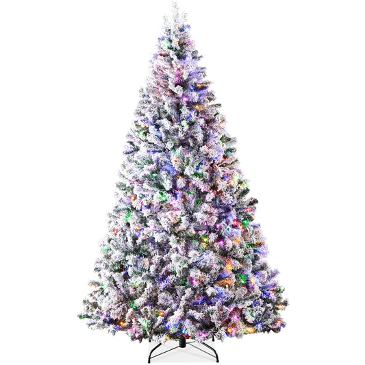🎀Sale 50%⭐️Pre-Lit Flocked Holiday Tree⭐️