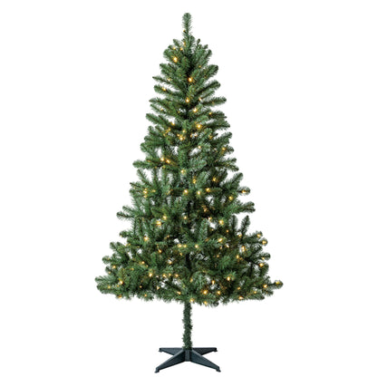 🎀Pre-Lit Madison Pine White Artificial Christmas Tree with Color-Changing LED Lights