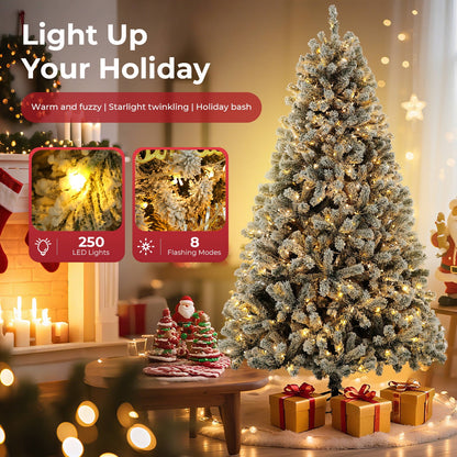 🎀Funcid 6ft Artificial Christmas Tree with Stand