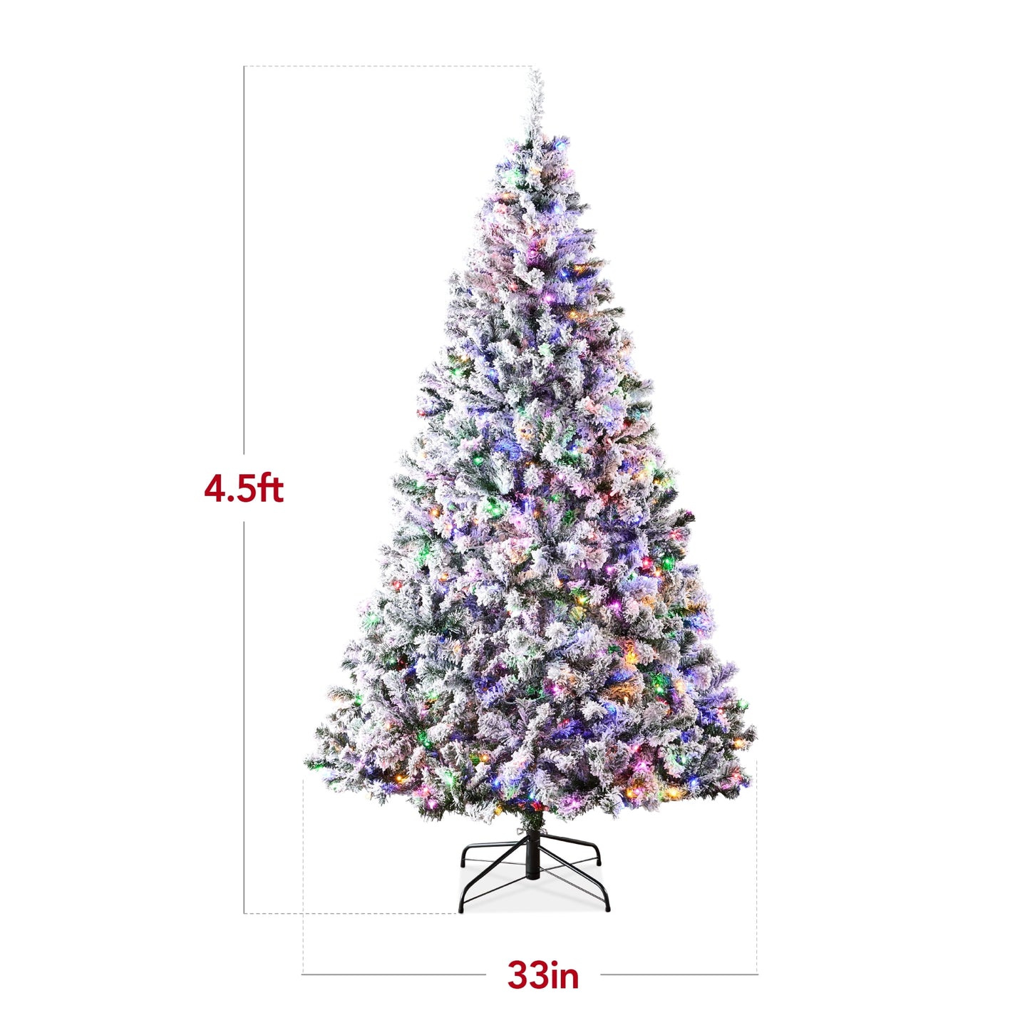 🎀Sale 50%⭐️Pre-Lit Flocked Holiday Tree⭐️