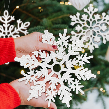 🎀Ayieyill 8pcs Christmas Snowflakes – Winter Tree Decor