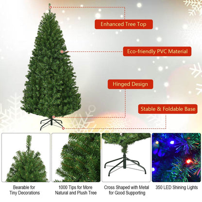 🎀Costway Pre-Lit Artificial Christmas Tree