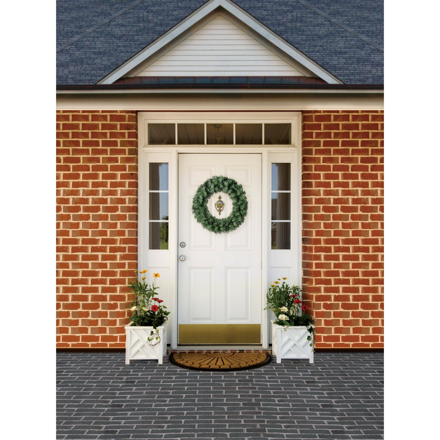🎀Basic Christmas Wreath, Green, 20", by Holiday Time