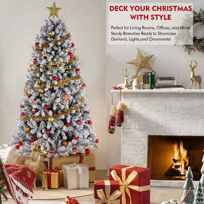 🎀Funcid 6ft Artificial Christmas Tree with Stand