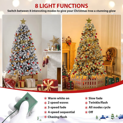 🎀Funcid 6ft Artificial Christmas Tree with Stand