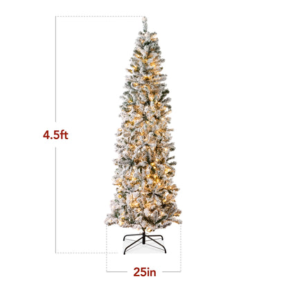 🎀OFF 50% - Pre-Lit Snow-Flocked Christmas Tree