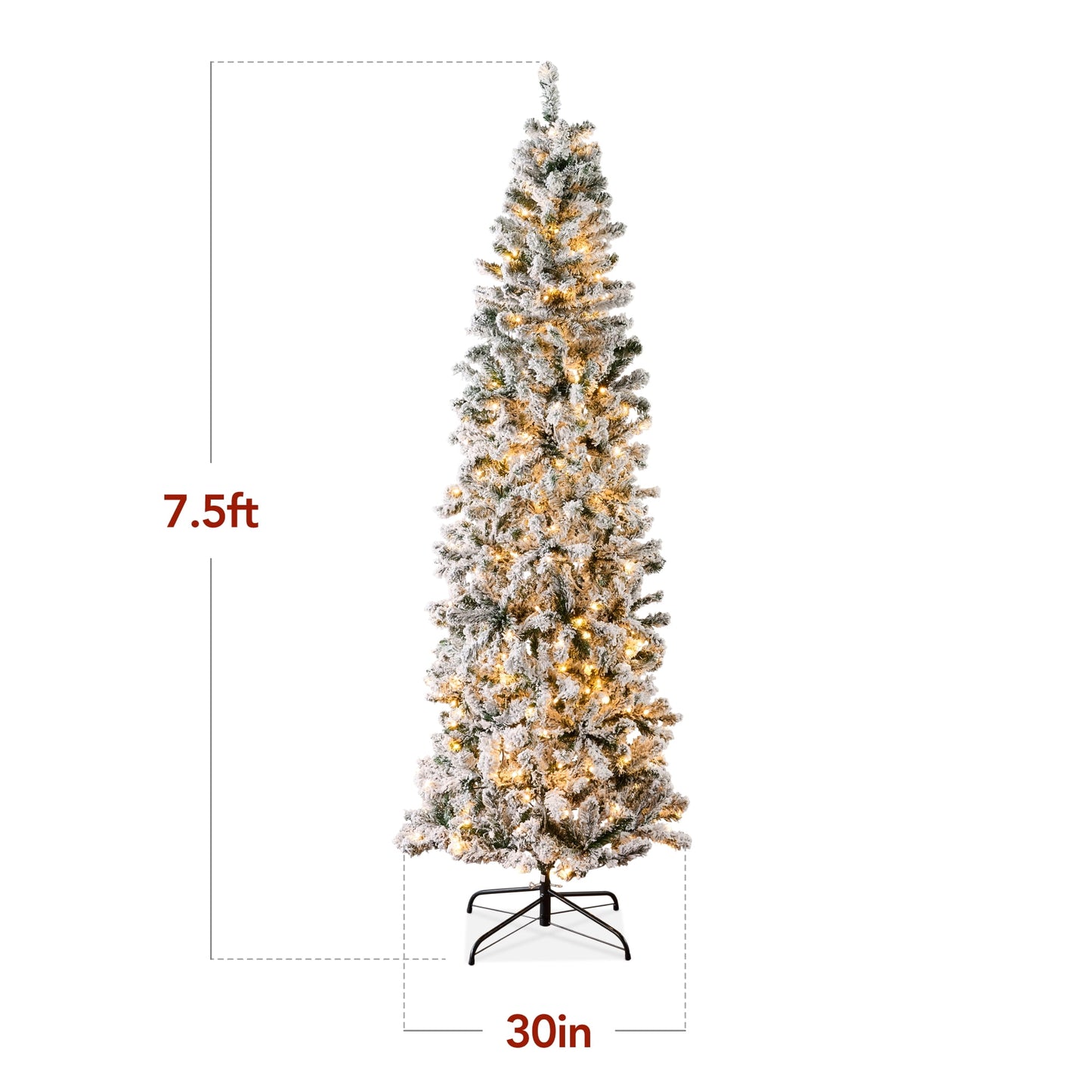 🎀OFF 50% - Pre-Lit Snow-Flocked Christmas Tree