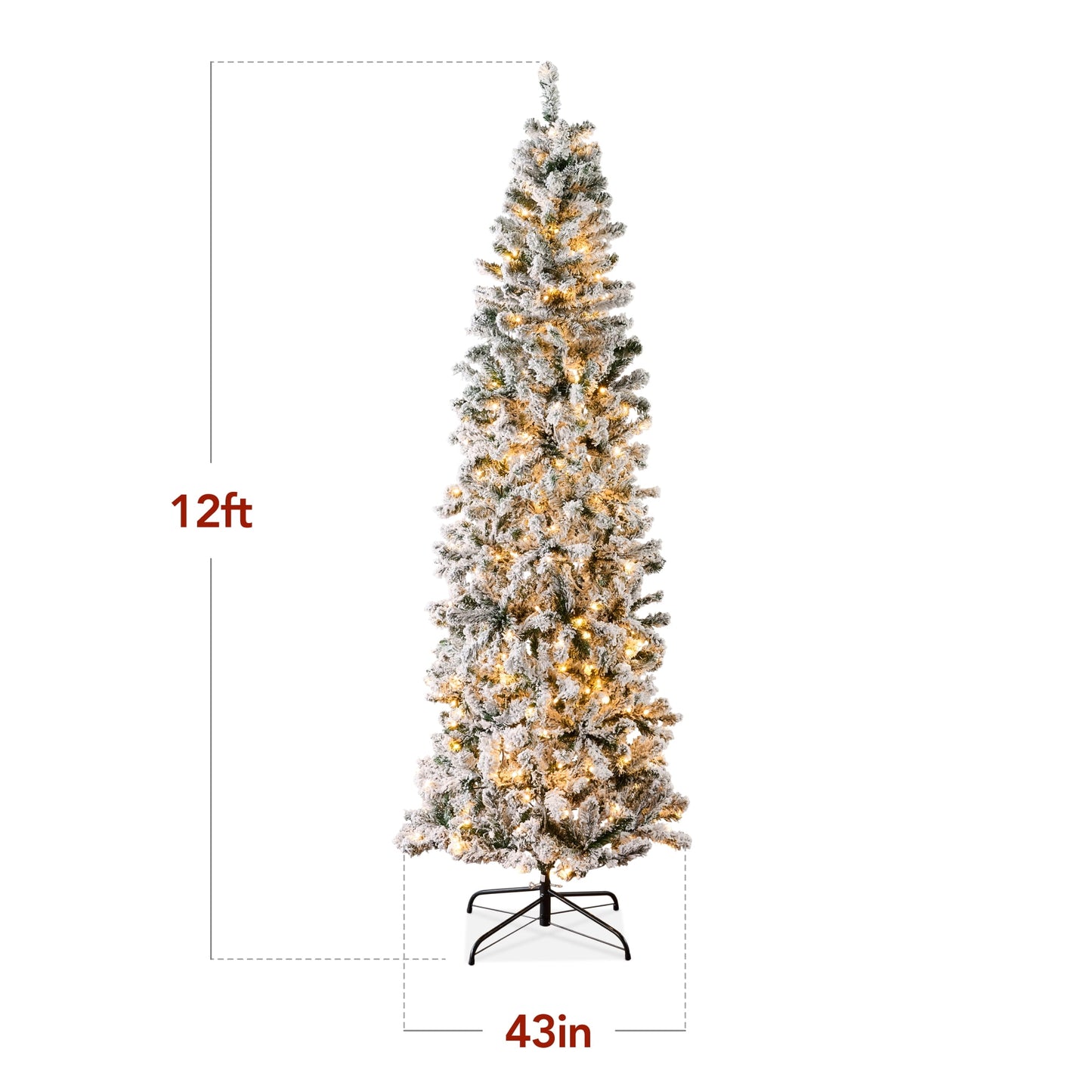 🎀OFF 50% - Pre-Lit Snow-Flocked Christmas Tree
